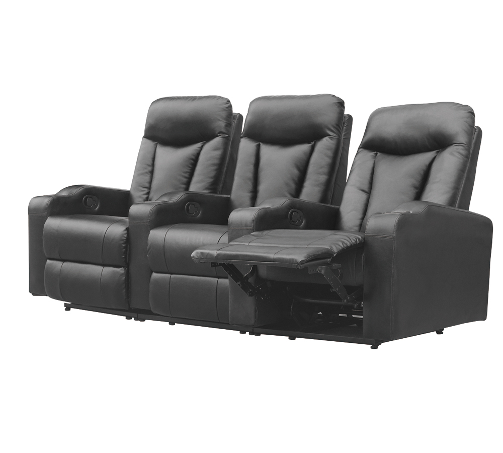 Electric Recliner With Led Leather Upholstery Prime
